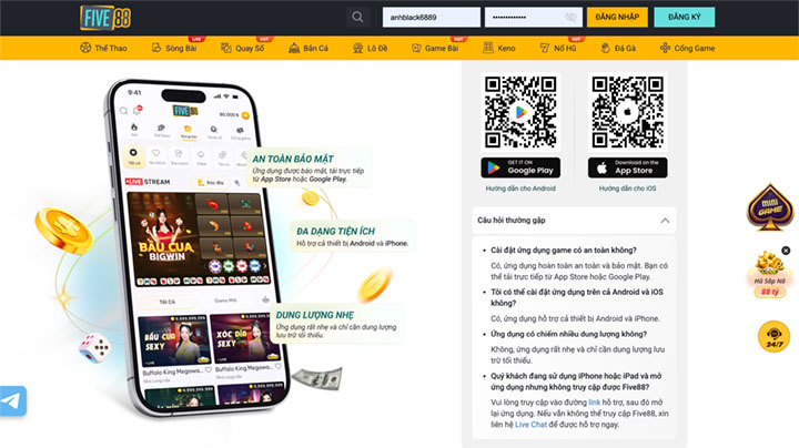 Ưu điểm tạo nên thương hiệu siêu nhà cái Five88